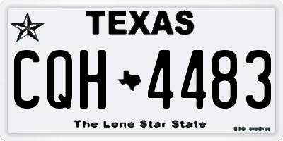 TX license plate CQH4483