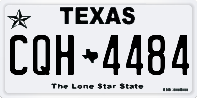 TX license plate CQH4484