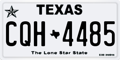 TX license plate CQH4485