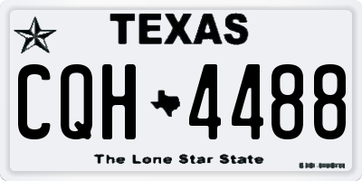 TX license plate CQH4488
