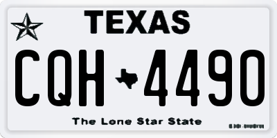 TX license plate CQH4490