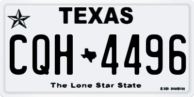 TX license plate CQH4496