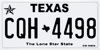 TX license plate CQH4498
