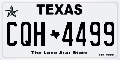 TX license plate CQH4499