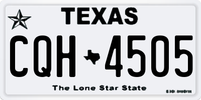 TX license plate CQH4505