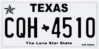 TX license plate CQH4510