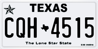 TX license plate CQH4515