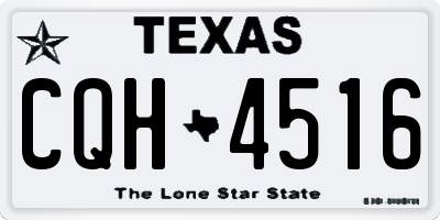 TX license plate CQH4516