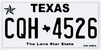 TX license plate CQH4526