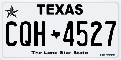 TX license plate CQH4527