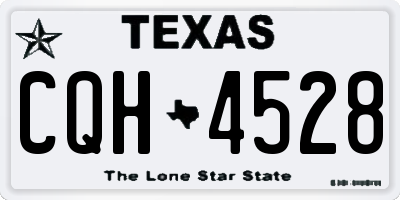 TX license plate CQH4528