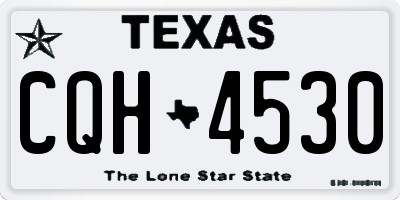 TX license plate CQH4530