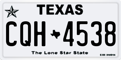 TX license plate CQH4538