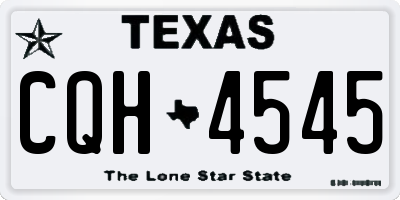 TX license plate CQH4545