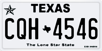 TX license plate CQH4546