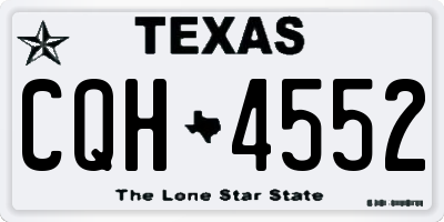 TX license plate CQH4552