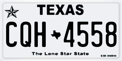TX license plate CQH4558