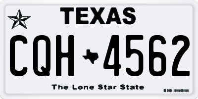 TX license plate CQH4562