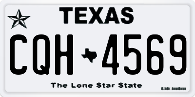 TX license plate CQH4569