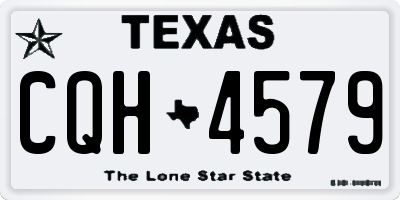 TX license plate CQH4579