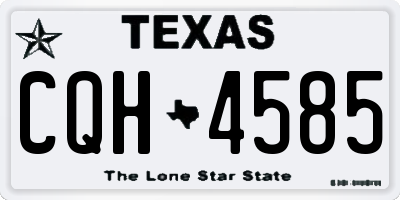 TX license plate CQH4585
