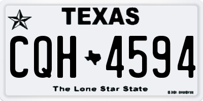 TX license plate CQH4594
