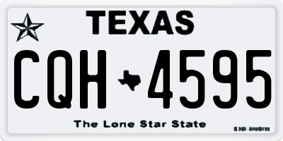 TX license plate CQH4595