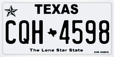 TX license plate CQH4598