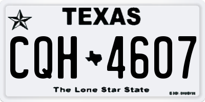 TX license plate CQH4607
