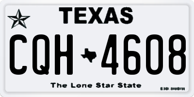 TX license plate CQH4608