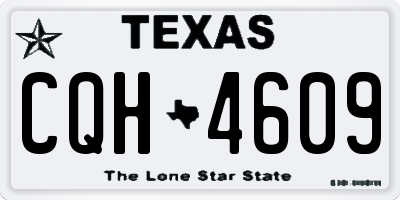 TX license plate CQH4609