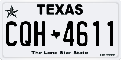 TX license plate CQH4611