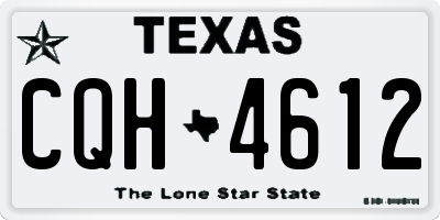 TX license plate CQH4612