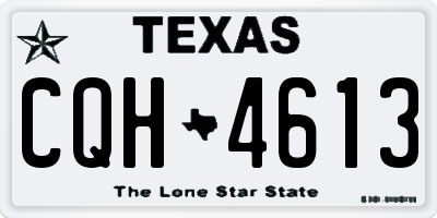TX license plate CQH4613