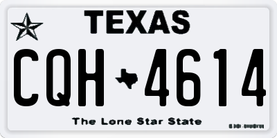 TX license plate CQH4614