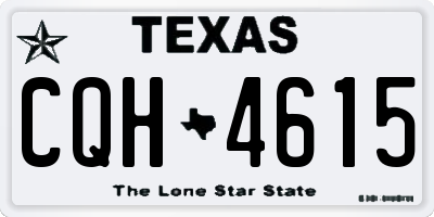 TX license plate CQH4615