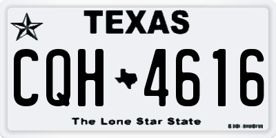 TX license plate CQH4616