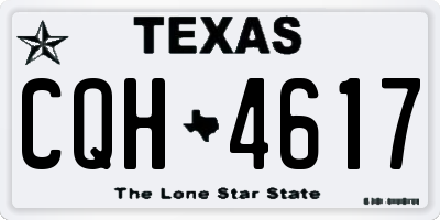 TX license plate CQH4617