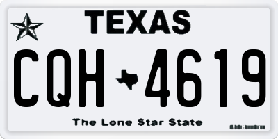 TX license plate CQH4619