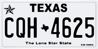 TX license plate CQH4625