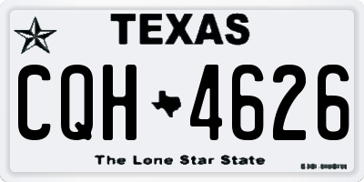 TX license plate CQH4626