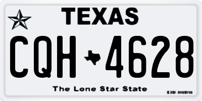 TX license plate CQH4628
