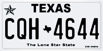 TX license plate CQH4644