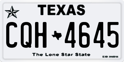 TX license plate CQH4645