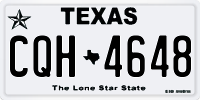 TX license plate CQH4648