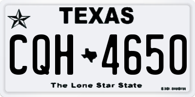 TX license plate CQH4650