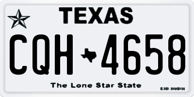 TX license plate CQH4658