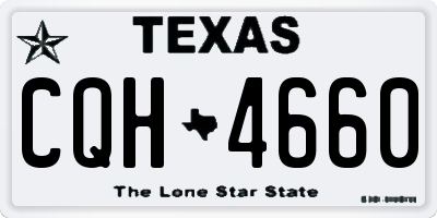 TX license plate CQH4660