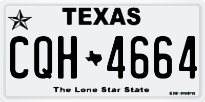 TX license plate CQH4664