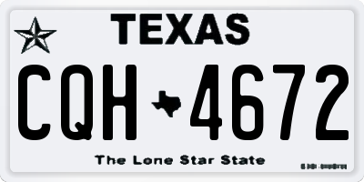 TX license plate CQH4672
